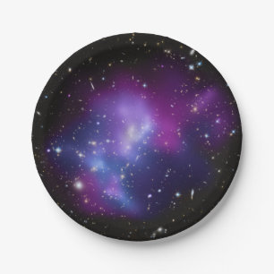 Borden van Paars galaxy Celestial Paper Papieren Bordje