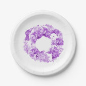 Borden van Paars monochromatische Florence Papieren Bordje (Voorkant)