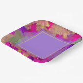 borden van Paars, paars en goudmarmer Papieren Bordje (Gebogen)