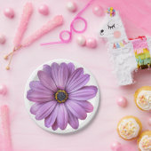 Borden van Paarse Daisy Party Paper Papieren Bordje (Feest)