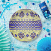 Borden van paaspapier uit Oekraïne (Pysanka) Papieren Bordje (Feest)