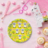 Borden van papier, palingbomen papieren bordje (Feest)