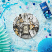 Borden van  papier voor hagedisselpapier papieren bordje (Feest)