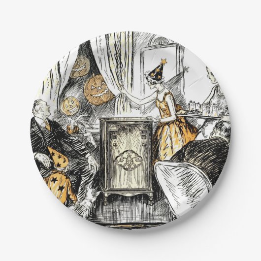 Borden van  papier voor hagedisselpapier papieren bordje (Voorkant)