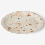 Borden van papierstof van tortilla papieren bordje (Gekanteld)