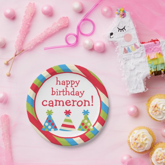 Borden van partij Petten gepersonaliseerde vogelfe Papieren Bordje (Feest)