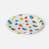 Borden van partijballon papieren bordje (Gekanteld)