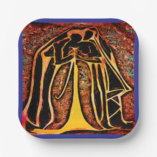 Borden van partijen papieren bordje (Voorkant)