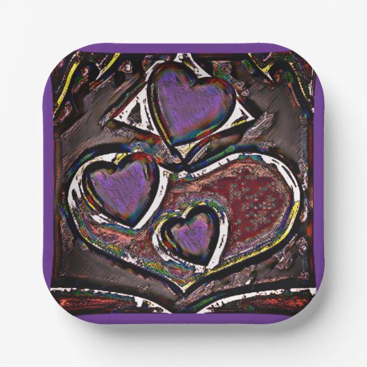 Borden van partijen papieren bordje (Voorkant)