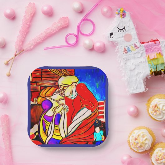 Borden van partijen papieren bordje (Feest)