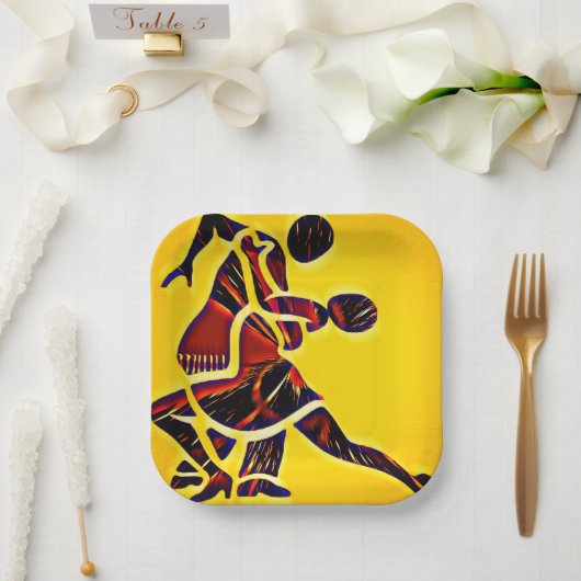 Borden van partijen papieren bordje (Huwelijk)