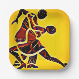 Borden van partijen papieren bordje