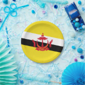 Borden van patriottisch-Brunei-vlagpapier Papieren Bordje (Feest)