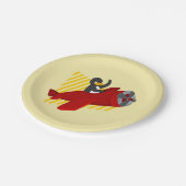 Borden van pinguïn cartoon papieren bordje (Gekanteld)