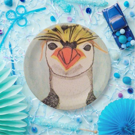 Borden van pinguïnpapier papieren bordje (Feest)