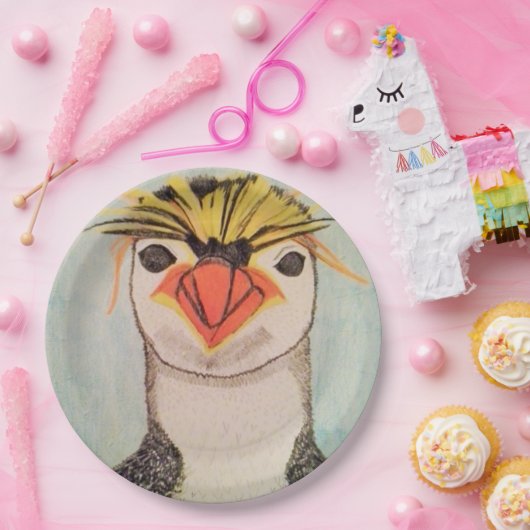 Borden van pinguïnpapier papieren bordje (Feest)