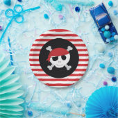 Borden van piraatpapier papieren bordje (Feest)