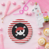 Borden van piraatpapier papieren bordje (Feest)