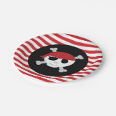 Borden van piraatpapier papieren bordje (Gekanteld)