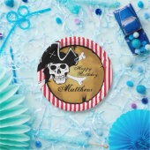 Borden van Pirate Birthday Party Papieren Bordje (Feest)