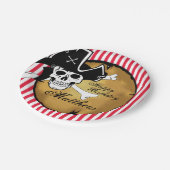 Borden van Pirate Birthday Party Papieren Bordje (Gekanteld)