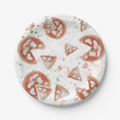 Borden van Pizza-partijen Papieren Bordje (Voorkant)