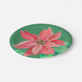 Borden van Poinsettia-partij Papieren Bordje (Gekanteld)