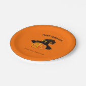 Borden van pompoenen met heks-halloween-papier papieren bordje (Gekanteld)