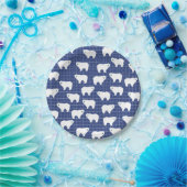 Borden van poolpapier voor Beer Papieren Bordje (Feest)