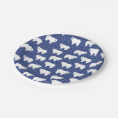 Borden van poolpapier voor Beer Papieren Bordje (Gekanteld)