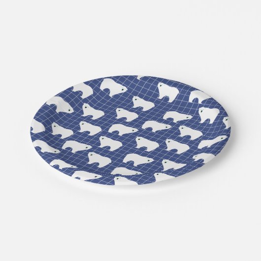 Borden van poolpapier voor Beer Papieren Bordje (Gekanteld)