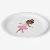 Borden van Princess Ballerina Party Papieren Bordje (Gekanteld)
