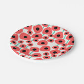 Borden van rode paprika's papieren bordje (Gekanteld)