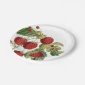 Borden van rood frambozenpapier voor botanische vo papieren bordje (Gekanteld)