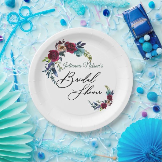 Borden van roodbruinpapier papieren bordje (Feest)