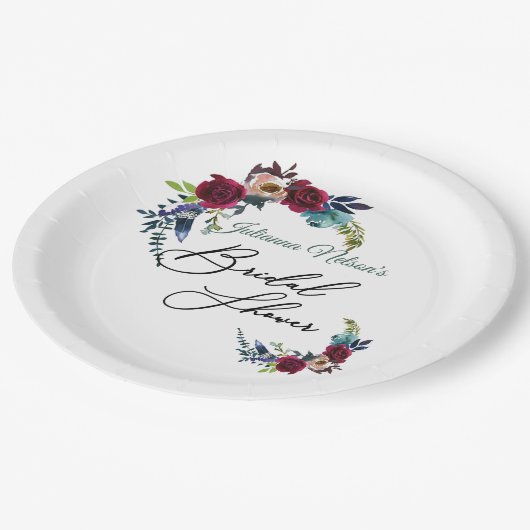 Borden van roodbruinpapier papieren bordje (Gekanteld)