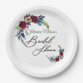 Borden van roodbruinpapier papieren bordje (Voorkant)