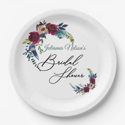 Borden van roodbruinpapier papieren bordje (Voorkant)