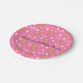 Borden van roze Chihuahua Paper Party Papieren Bordje (Gekanteld)