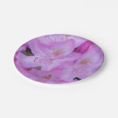 Borden van roze Floral Paper Papieren Bordje (Gekanteld)