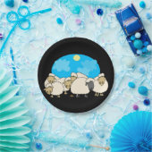 Borden van schapenpapier papieren bordje (Feest)