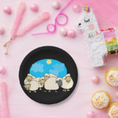 Borden van schapenpapier papieren bordje (Feest)