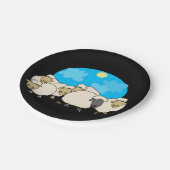 Borden van schapenpapier papieren bordje (Gekanteld)