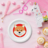 Borden van Shiba Inu Papieren Bordje (Feest)