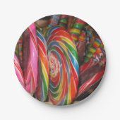 Borden van snoep-grondpapierpartij papieren bordje (Voorkant)