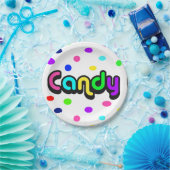 borden van snoep papieren bordje (Feest)