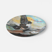 borden van "soarachtig" papier papieren bordje (Gekanteld)