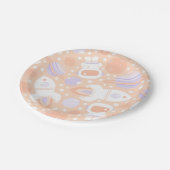 Borden van Space Girls Papieren Bordje (Gekanteld)