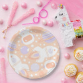 Borden van Space Girls Papieren Bordje (Feest)