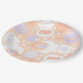 Borden van Space Girls Papieren Bordje (Gekanteld)